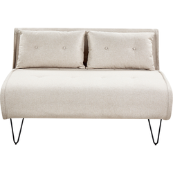 Beliani VESTFOLD - Tweezitsbank-Beige-Polyester