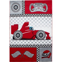 Kids Kinderkamer Raceauto Rood vloerkleed - - 200 X 290 CM