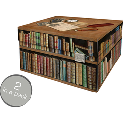 Dutch Design Brand Opbergdoos met Deksel - Doos in Karton - Geschenkdoos - 33x24x17cm - Books - 2 Stuks