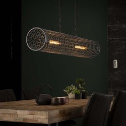 Industriële hanglamp Roan 2-lichts rond