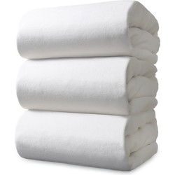 Ten Cate Velours Hoeslaken - 180x200 - Wit