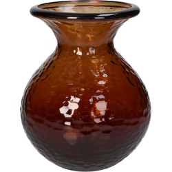 Vase aus recyceltem Glas terra 15x15x18,5 cm - HD Collection