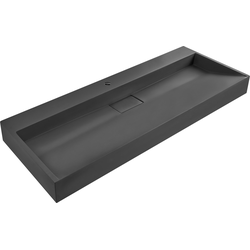 Beliani QUENKO - Wastafel-Zwart-Mineraalgietwerk