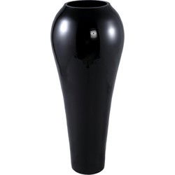 PTMD Vaas Serren - 25x25x59 cm - Glas - Zwart