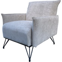 D - Livingfurn - Fauteuils Noah Rebel 26 - Stof / Gecoat Staal