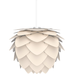 Aluvia Mini hanglamp pearl white - met koordset wit - Ø 40 cm