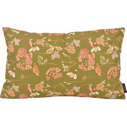 Mae Bloom Groen - Outdoor | 30 x 50 cm |  Kussenhoes | Katoen