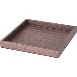 Tray Square 25X25 cm Brown