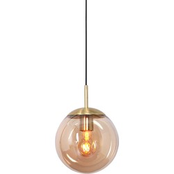 Design hanglamp met amber glas Steinhauer Bollique Amberkleurig