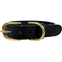 SAZZZ HALSBAND HOND BRAVEHEART CLASSIC LEER ZWART 32-39X2 CM