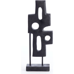Light & Living - Ornament op voet 19x9,5x45 cm SALIO hout mat zwart