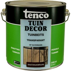 Tuindecor transparant kastanjebruin 2,5l verf/beits - tenco