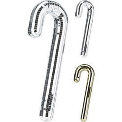 Spiegel zuurstok hangdeco 35 cm kerstversiering II