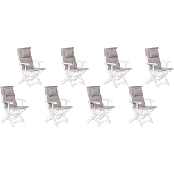 MAUI - Zitkussen set van 8 - Taupe - 40 x 54 cm  - Polyester