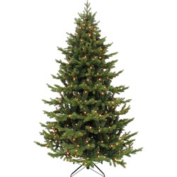 Triumph Tree Sherwood Deluxe Kunstkerstboom met LED Verlichting - H120 x Ø94 cm - Groen