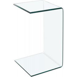 BOBBY bijzettafel 40x40x60 cm Transparant