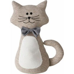 Boltze deurstopper Katje - 1 kilo - beige - 31 x 11 cm - Deurstoppers