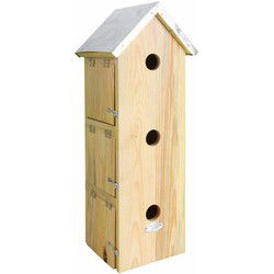 Best for Birds Houten vogelhuisje/nestkastje - Mussenvilla - 51 x 19cm - Vogelhuisjes
