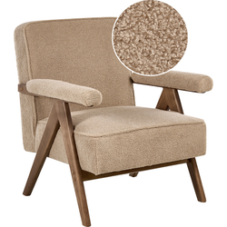 EVJE - Fauteuil - Zandbeige - Bouclé
