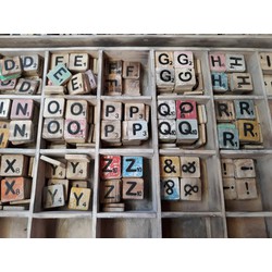 Losse Scrabble letters x5 - Warentuin over Zee