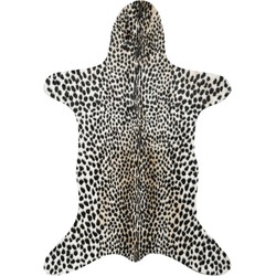 Tapijtenloods Rodeo - Dierenhuid Cheetah - Anti-slip - Zwart Creme- 150x200 CM