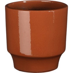 Mica Decorations Bloempot Diaz - 17x17x17 cm - Terracotta - Oranje