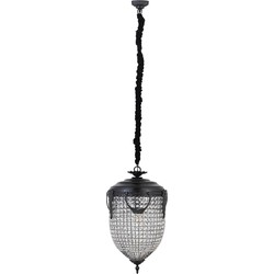 PTMD Hanglamp Lidde - 46x46x82 cm - Kristal - Transparant