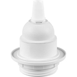 DIY lamphouders - Lamponderdelen - ø5.8 x 7.3 cm - E27 - Wit - Cilinder - Ontworpen voor Hanglampen, Wandlampen