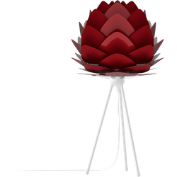 Aluvia Mini tafellamp ruby red - met tripod wit - Ø 40 cm
