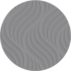 Ronde placemat grijs met wave patroon 37 cm - Placemats