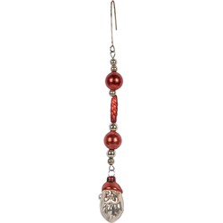 Clayre & Eef Kersthanger Kerstman Rood Glas