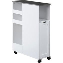 Kesper Smalle Keukentrolley voor Nis - 60x25x86 cm - Wit