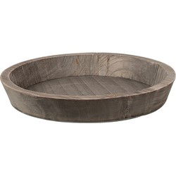 Clayre & Eef Decoratie schaal Bruin Hout