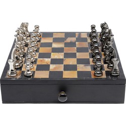 Kare Decofiguur Chess Antique 36x33cm