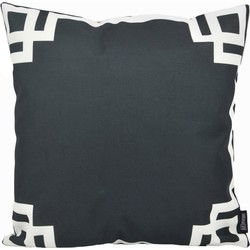 Black & White Greek Key - Outdoor | 45 x 45 cm | Kussenhoes | Katoen