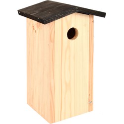 Vurenhouten vogelhuisjes/vogelhuizen 28.3 cm met kijkluik - Vogelhuisjes