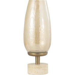 PTMD Sajeth Brass Luster Glass Stormlight On Base M