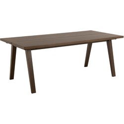 Eettafel Rechthoek - Walnoot - 200x95x74,6cm - Annie
