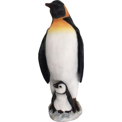 Pinguin koningspinguin met jong 21x21x34 cm