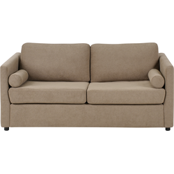 Beliani INKOO - Tweezitsbank-Bruin-Polyester