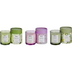 Beliani COLORFUL BARREL - Geurkaars-Groen-Soja wax