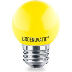 Groenovatie E27 LED Lamp G45 1.5W Geel