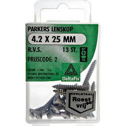Parkers 4,2x25mm rvs 13st