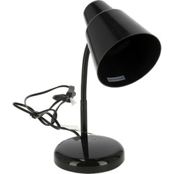 Staande bureaulamp zwart 14 x 14 x 34 cm verstelbare lamp verlichting - Bureaulampen