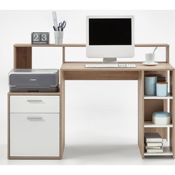 Bureau 1 deur 1 lade en 3 planken Bolton - L138,5 cm