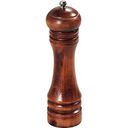 Pepermaler/zoutmaler molen 22 cm van donker gelakt beuken hout - Peper en zoutstel