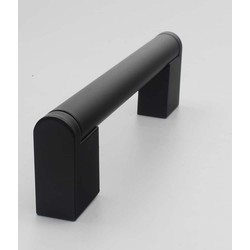 Deurgreep Luuk - zwart - 96 mm - Industrieel - Handgreep - Kastgreep - Ladegreep