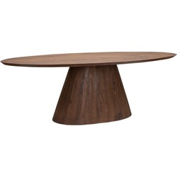 Tower living Premana oval diningtable - 220x120 - mud brown