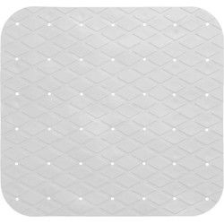 5Five Badmat rubber - wit - anti-slip - 50 x 50 cm - Badmatjes