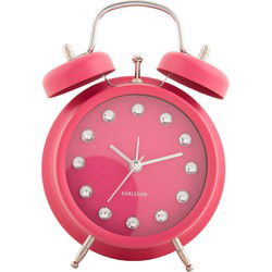 Wekker Glam Diamonds - Roze - 11.8x5.7x17cm